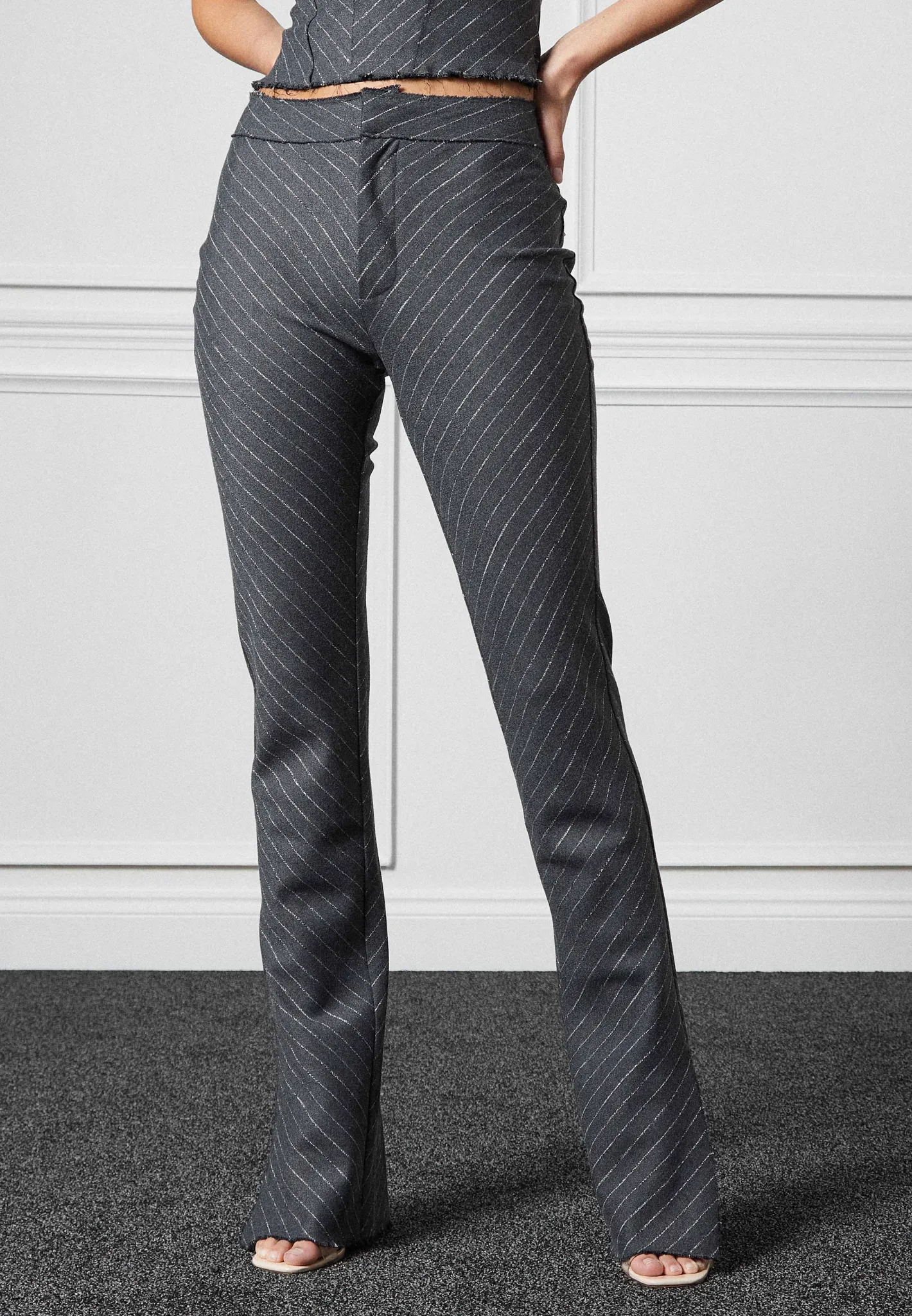Pinstripe Bandeau Corset Top -^Manière De Voir Fashion