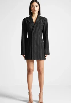 Pinstripe Blazer Dress with Reversible Corset -^Manière De Voir Hot