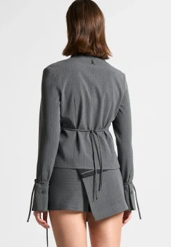 Pinstripe Cinch Tailored Shirt with Ties -^Manière De Voir Hot
