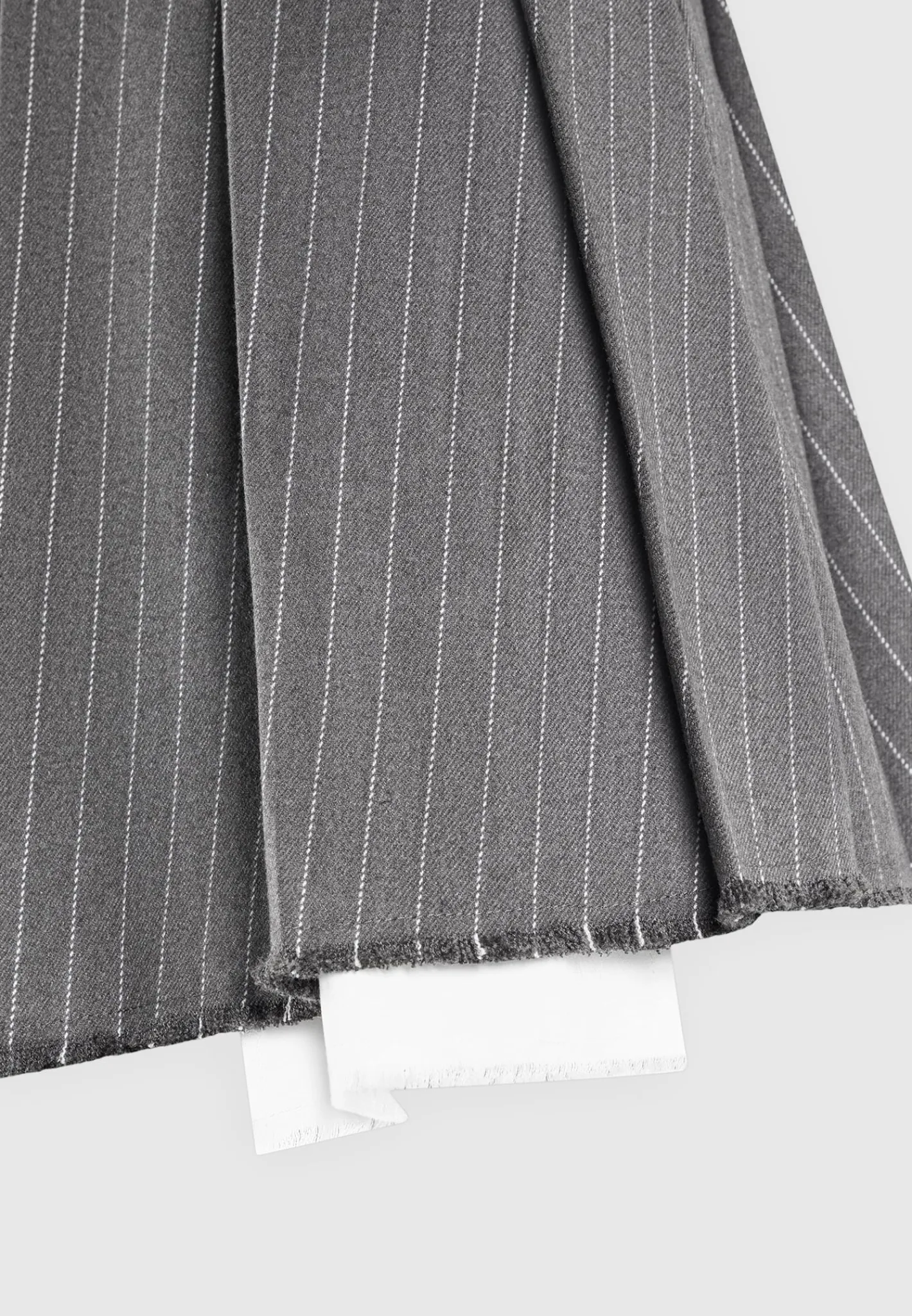 Pinstripe Pleated Skort - Grey Pinstripe^Manière De Voir Sale