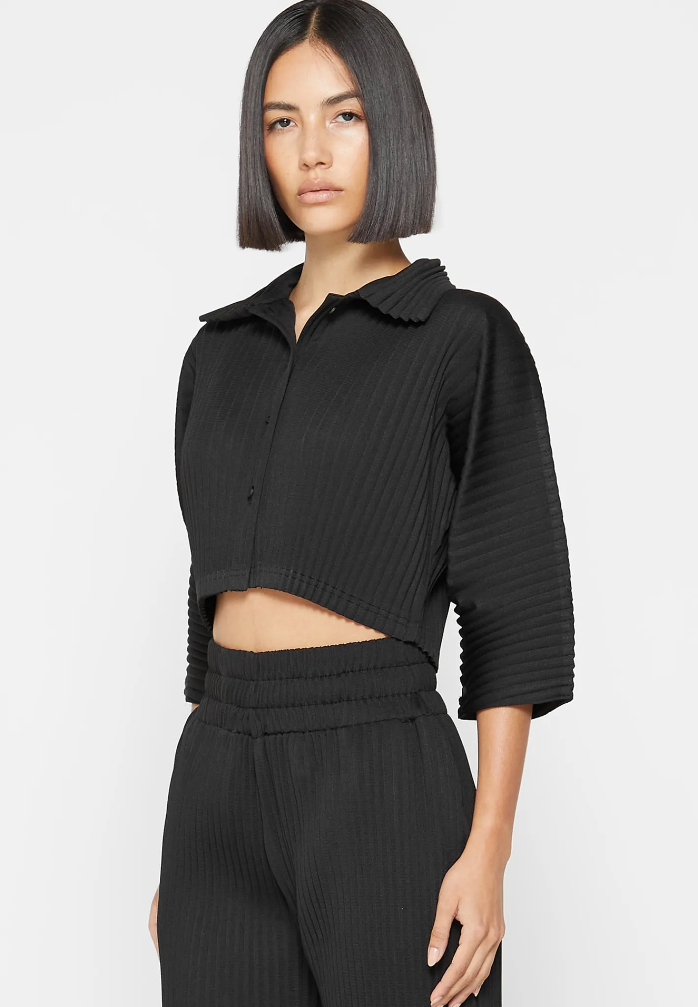 Pleated Cropped Shirt -^Manière De Voir Outlet