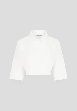 Pleated Cropped Shirt - Off White^Manière De Voir Best