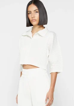 Pleated Cropped Shirt - Off White^Manière De Voir Best