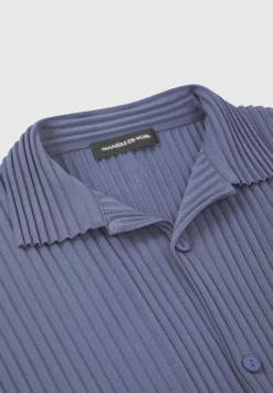 Pleated Shirt - Steel Blue^Manière De Voir New