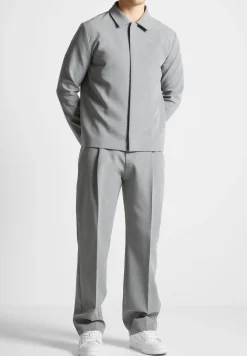 Pleated Tailored Trousers - Light Grey^Manière De Voir Outlet