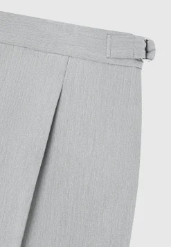 Pleated Tailored Trousers - Light Grey^Manière De Voir Outlet