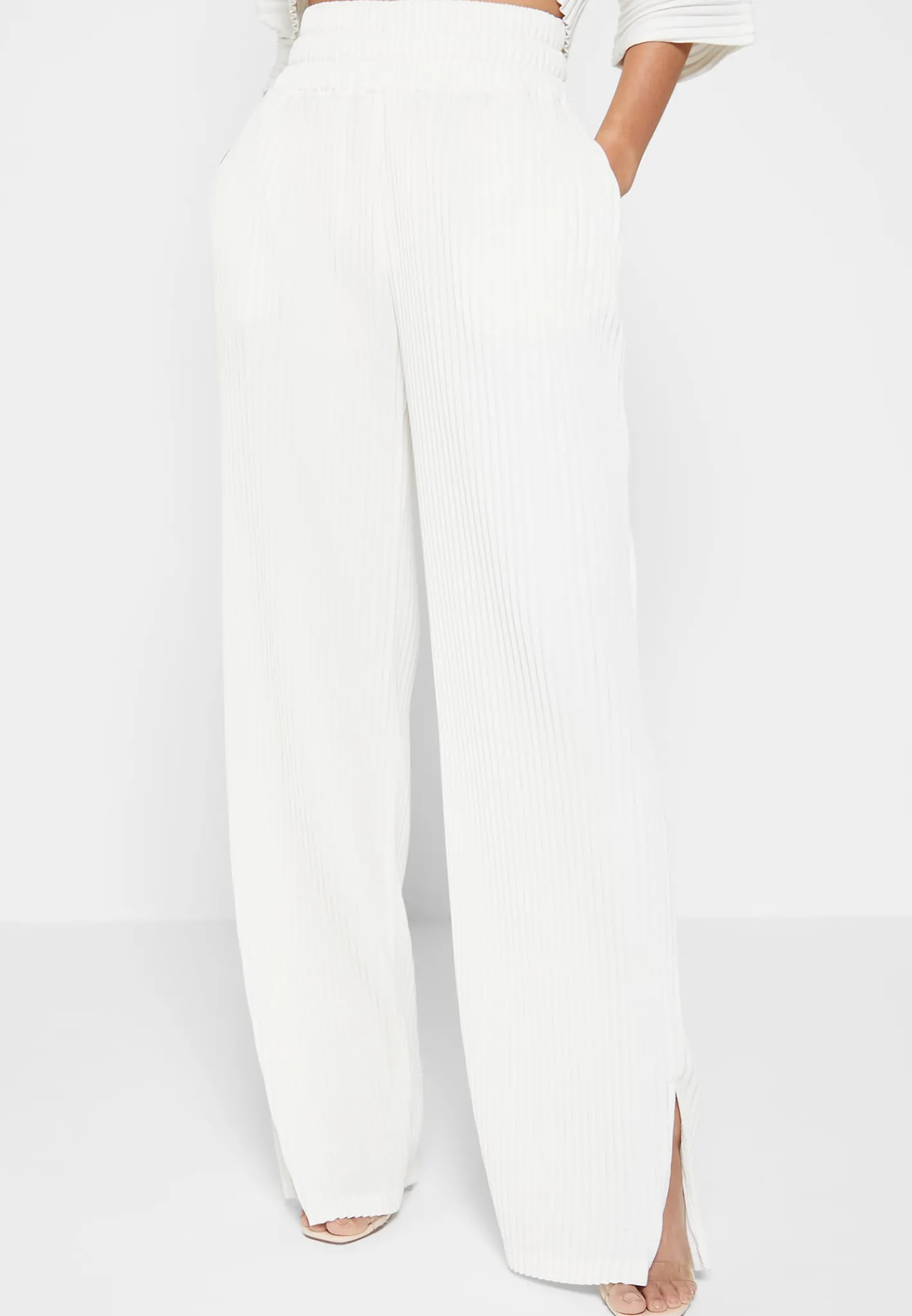 Pleated Trousers - Off White^Manière De Voir Clearance