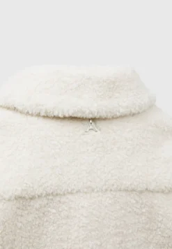 Plush Jacket With Knitted Sleeves -^Manière De Voir Fashion
