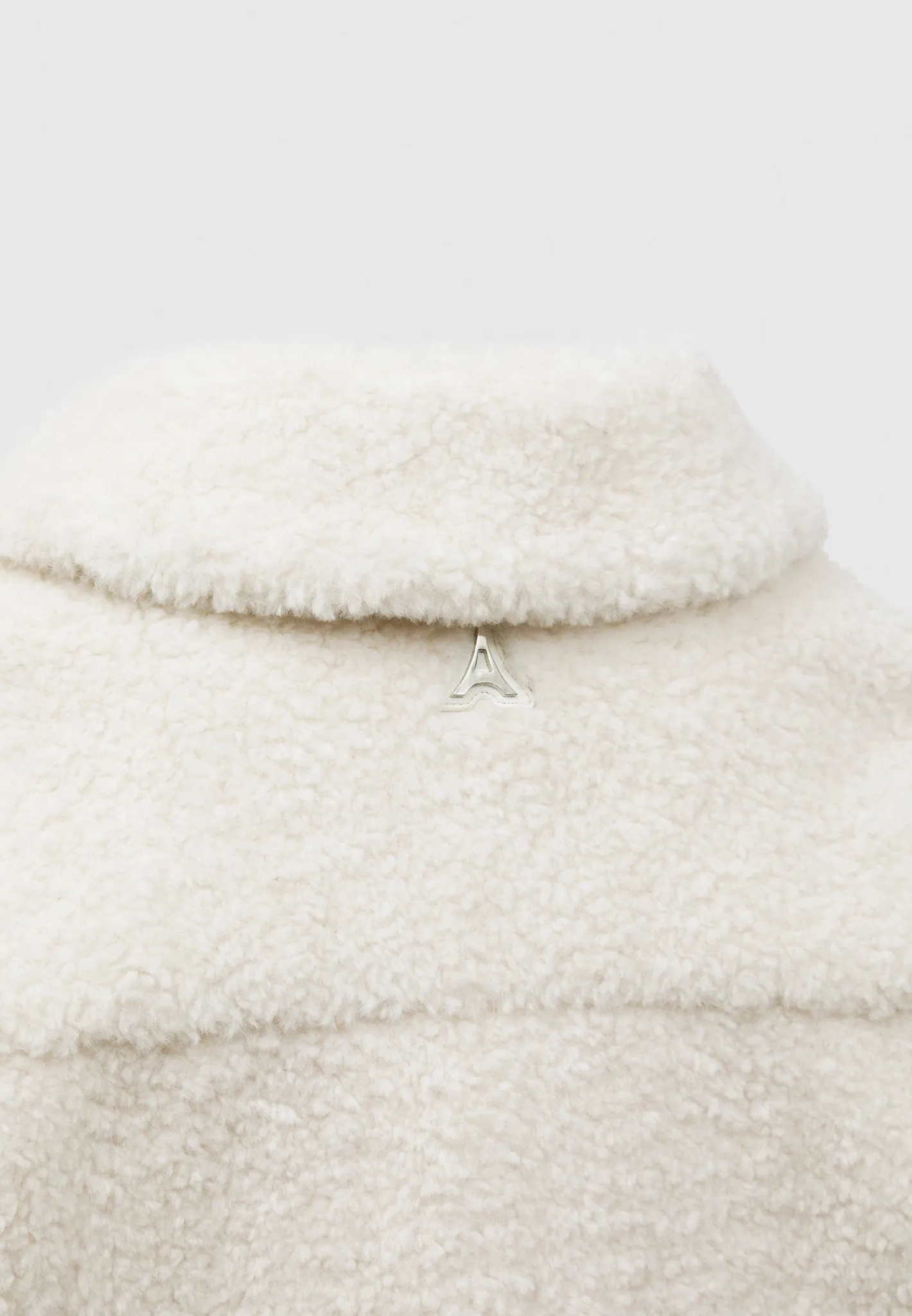 Plush Jacket With Knitted Sleeves -^Manière De Voir Fashion