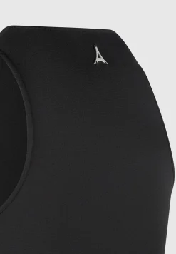 Racer Crop Top with Satin Panels -^Manière De Voir Online