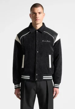 Raglan Corduroy Eiffel Varsity Jacket -^Manière De Voir Fashion