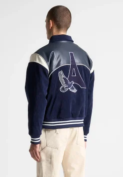 Raglan Corduroy Eiffel Varsity Jacket -^Manière De Voir Best