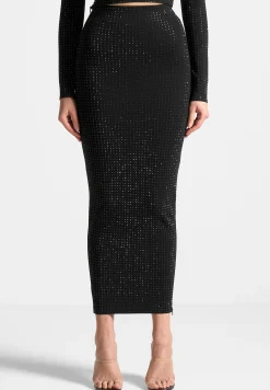 Rhinestone Bandage Midaxi Skirt -^Manière De Voir New