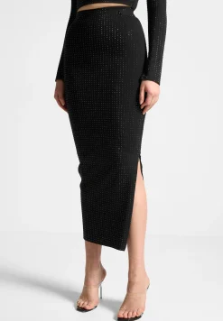 Rhinestone Bandage Midaxi Skirt -^Manière De Voir New