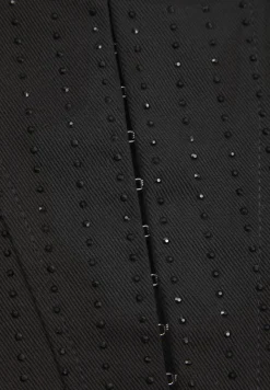 Rhinestone Denim Corset -^Manière De Voir Hot