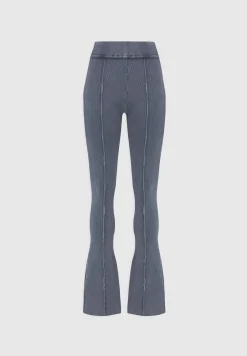 Ribbed Flared Leggings - Washed Blue^Manière De Voir Clearance