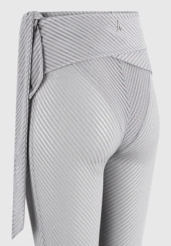 Ribbed Sheer Leggings with Tie -^Manière De Voir Clearance