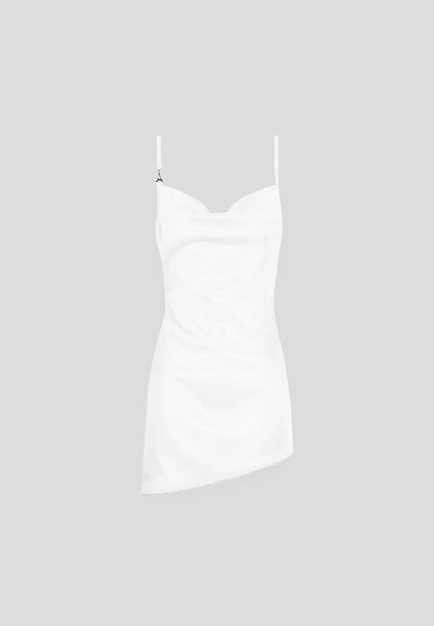 Satin Embellished Open Back Mini Dress -^Manière De Voir New