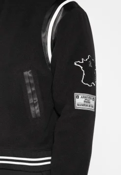 Satin Panel Eiffel Varsity Jacket -^Manière De Voir Sale