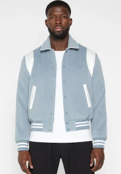 Satin Panel Wool Varsity Jacket -^Manière De Voir Discount