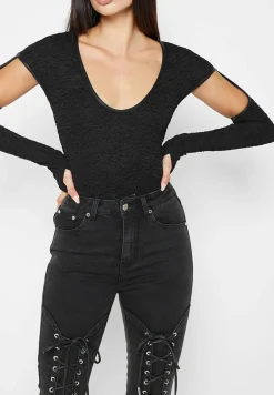 Shirred Cut Out Bodysuit -^Manière De Voir Best