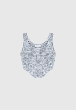 Space Dye Knit Corset Top -^Manière De Voir Clearance