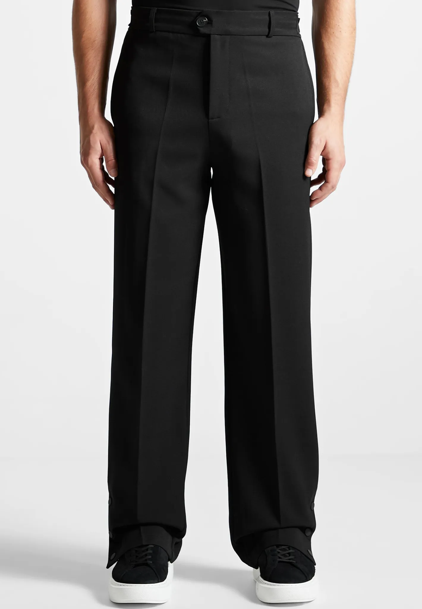 Straight Leg Buttoned Cuff Trousers -^Manière De Voir Sale