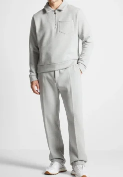 Tailored Joggers With Crease - Light Grey Marl^Manière De Voir Outlet