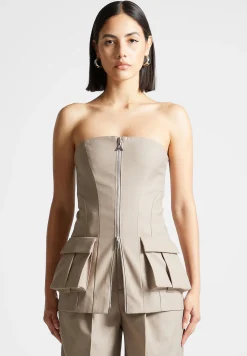 Tailored Longline Bandeau Top -^Manière De Voir Outlet