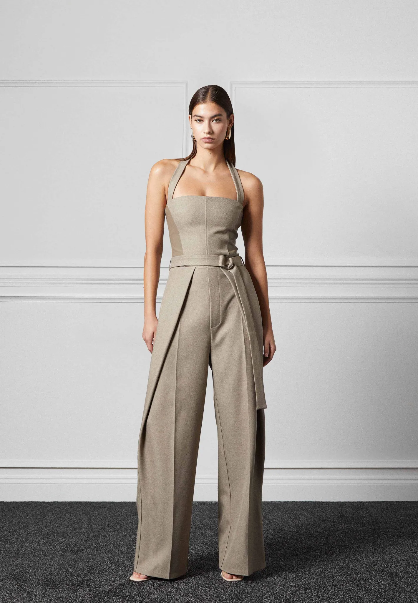 Tailored Pleat Jumpsuit with Belt -^Manière De Voir Best