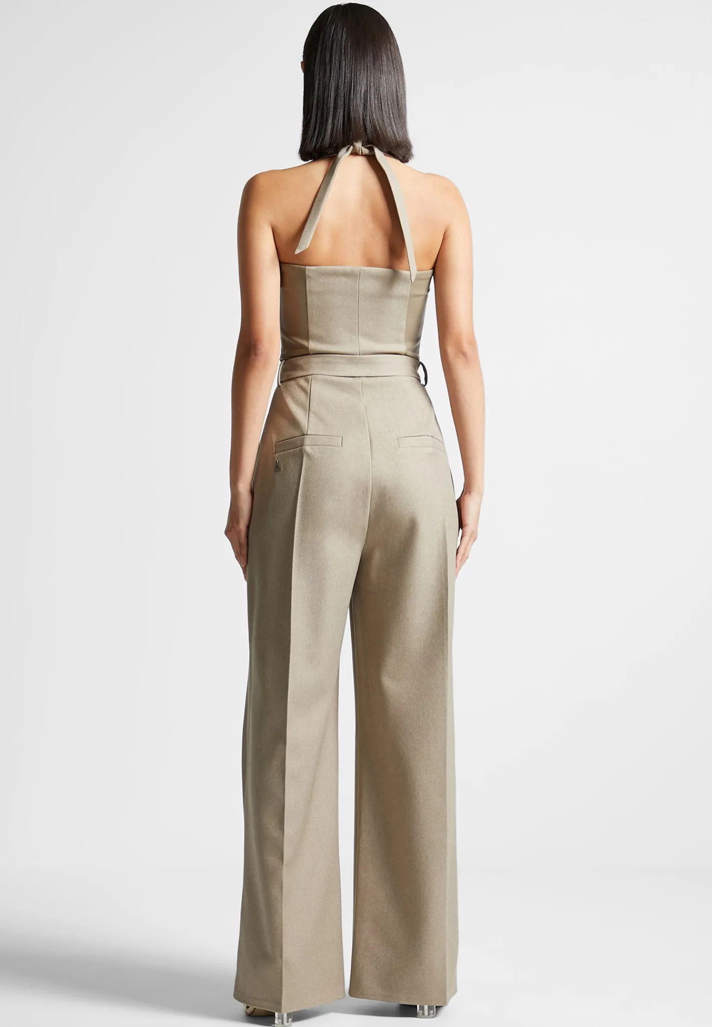 Tailored Pleat Jumpsuit with Belt -^Manière De Voir Best