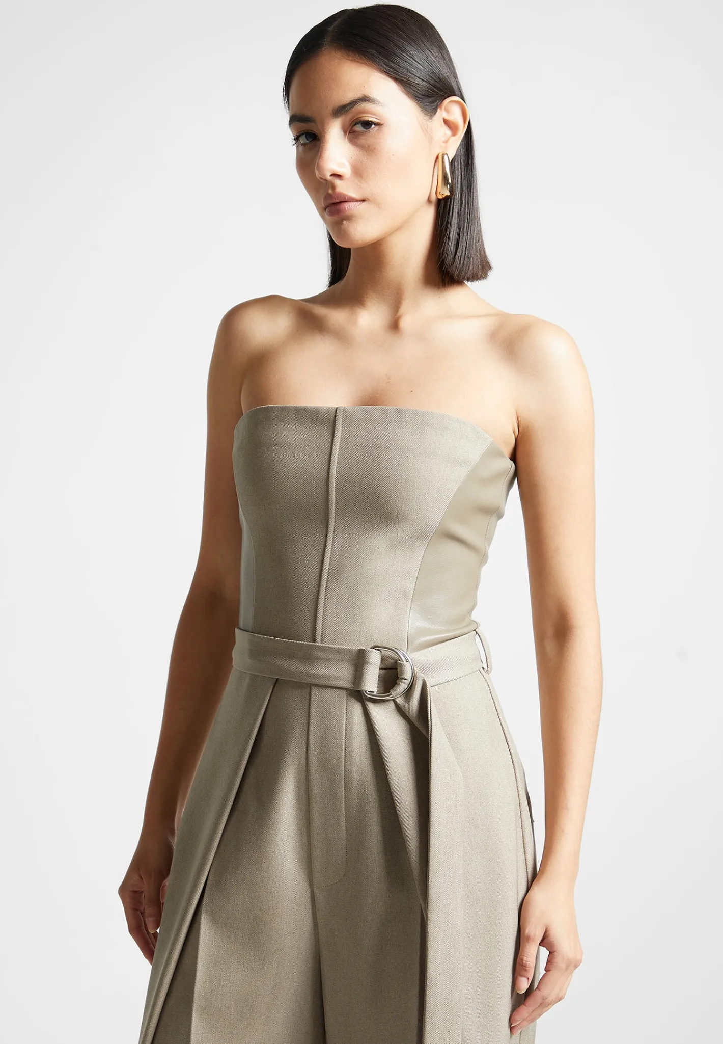 Tailored Pleat Jumpsuit with Belt -^Manière De Voir Best
