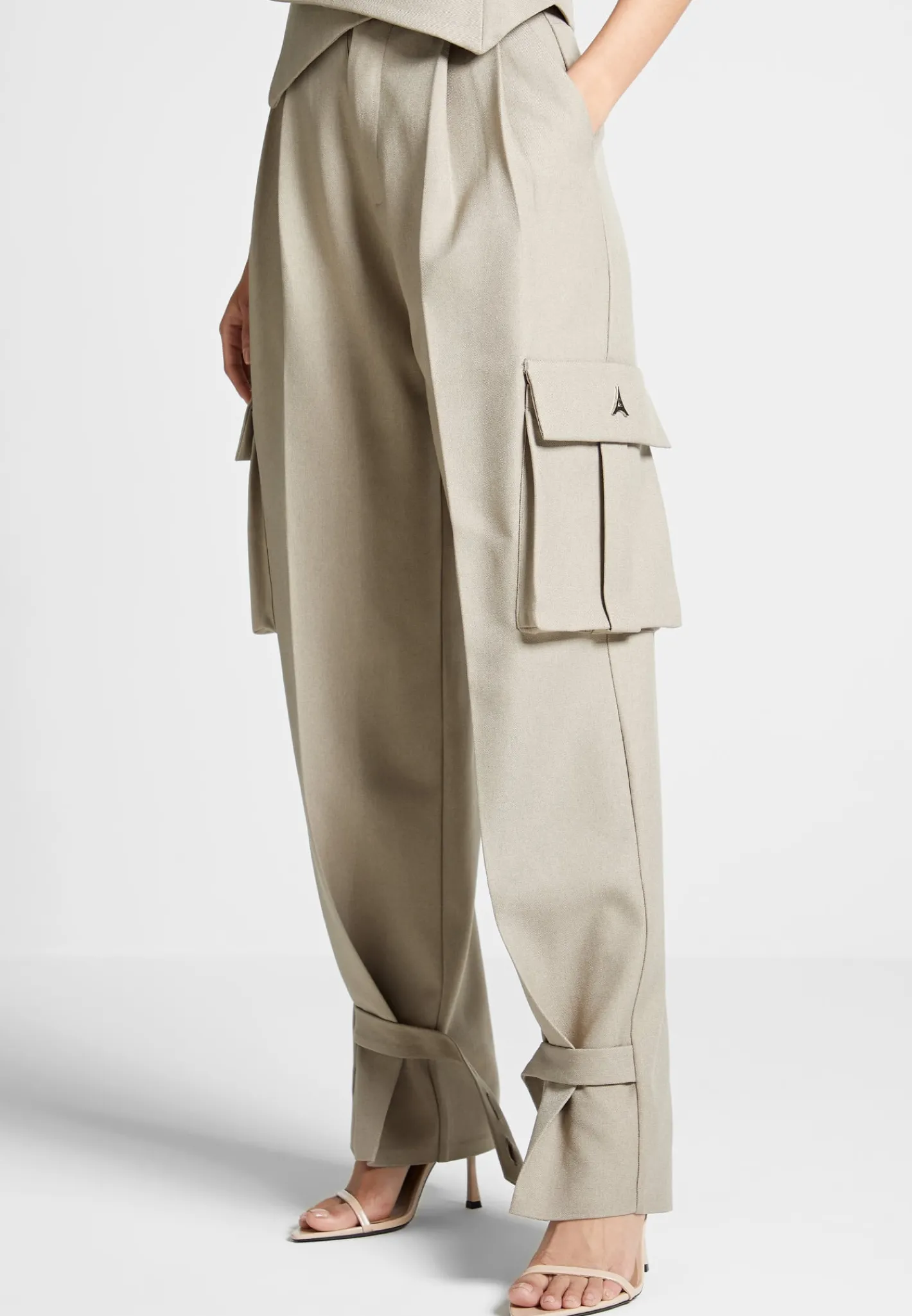 Tailored Pleated Cargo Trousers -^Manière De Voir Online