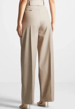 Tailored Pleated Trousers with Eiffel Belt -^Manière De Voir Outlet
