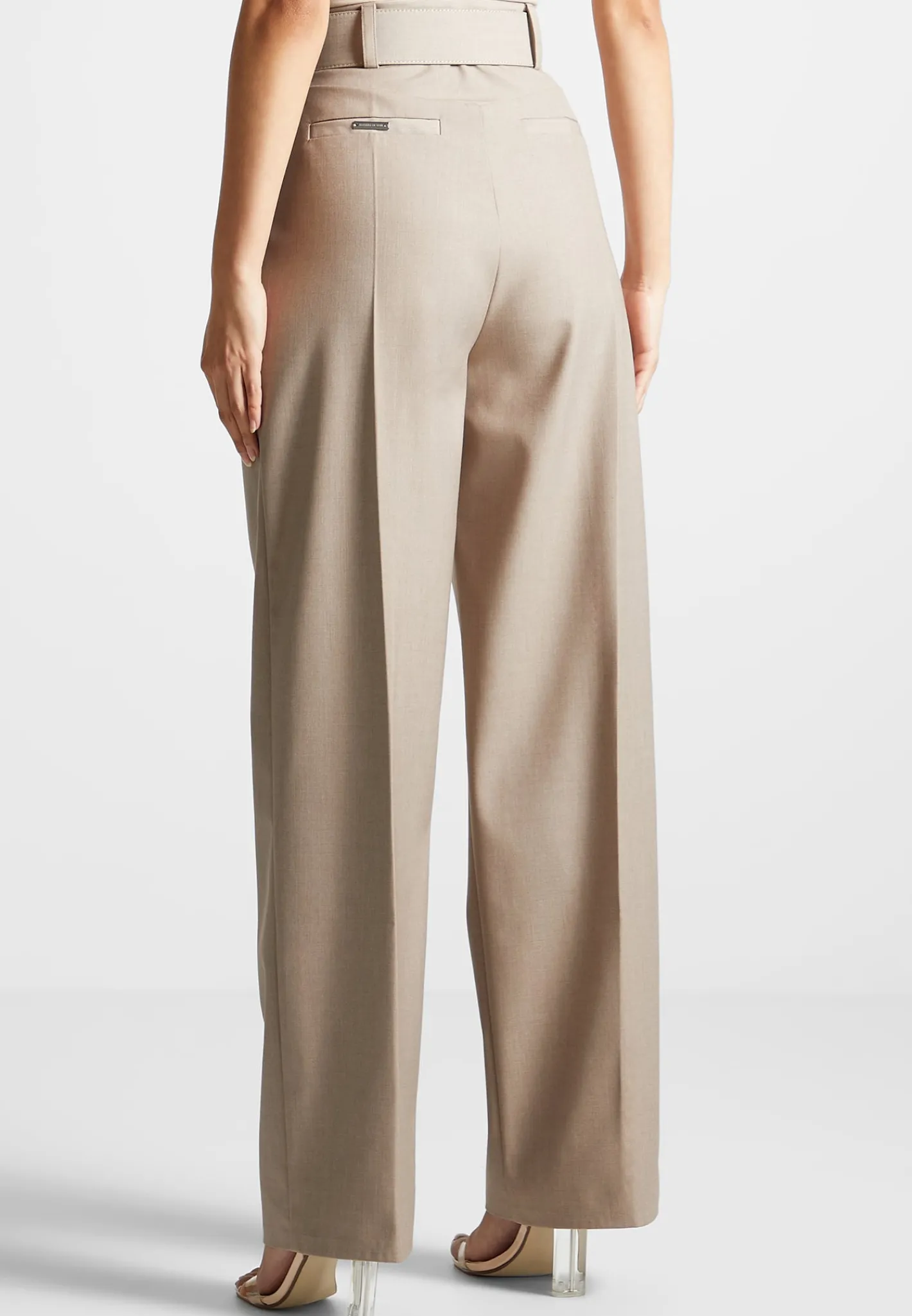 Tailored Pleated Trousers with Eiffel Belt -^Manière De Voir Outlet