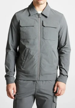 Technical Cargo Jacket - Charcoal Grey^Manière De Voir Discount