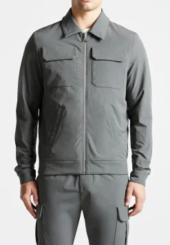 Technical Cargo Jacket - Charcoal Grey^Manière De Voir Discount