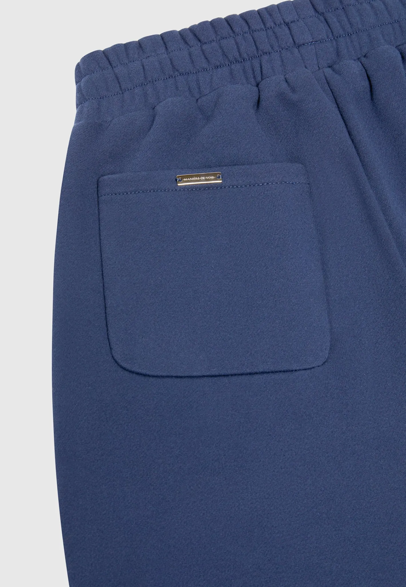 Éternel 420GSM Eiffel Embossed Joggers - Airforce Blue^Manière De Voir Online