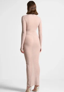 Éternelle Mock Neck Sheer Midaxi Dress -^Manière De Voir Sale