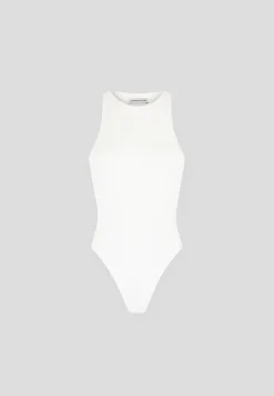 Éternelle Racer Neck Bodysuit - Off White^Manière De Voir Fashion