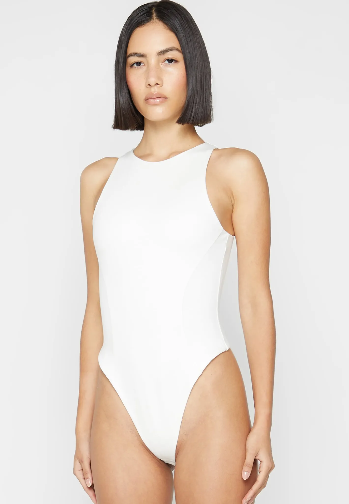 Éternelle Racer Neck Bodysuit - Off White^Manière De Voir Fashion
