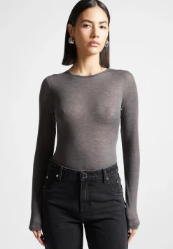 Éternelle Sheer Long Sleeve Bodysuit -^Manière De Voir Hot