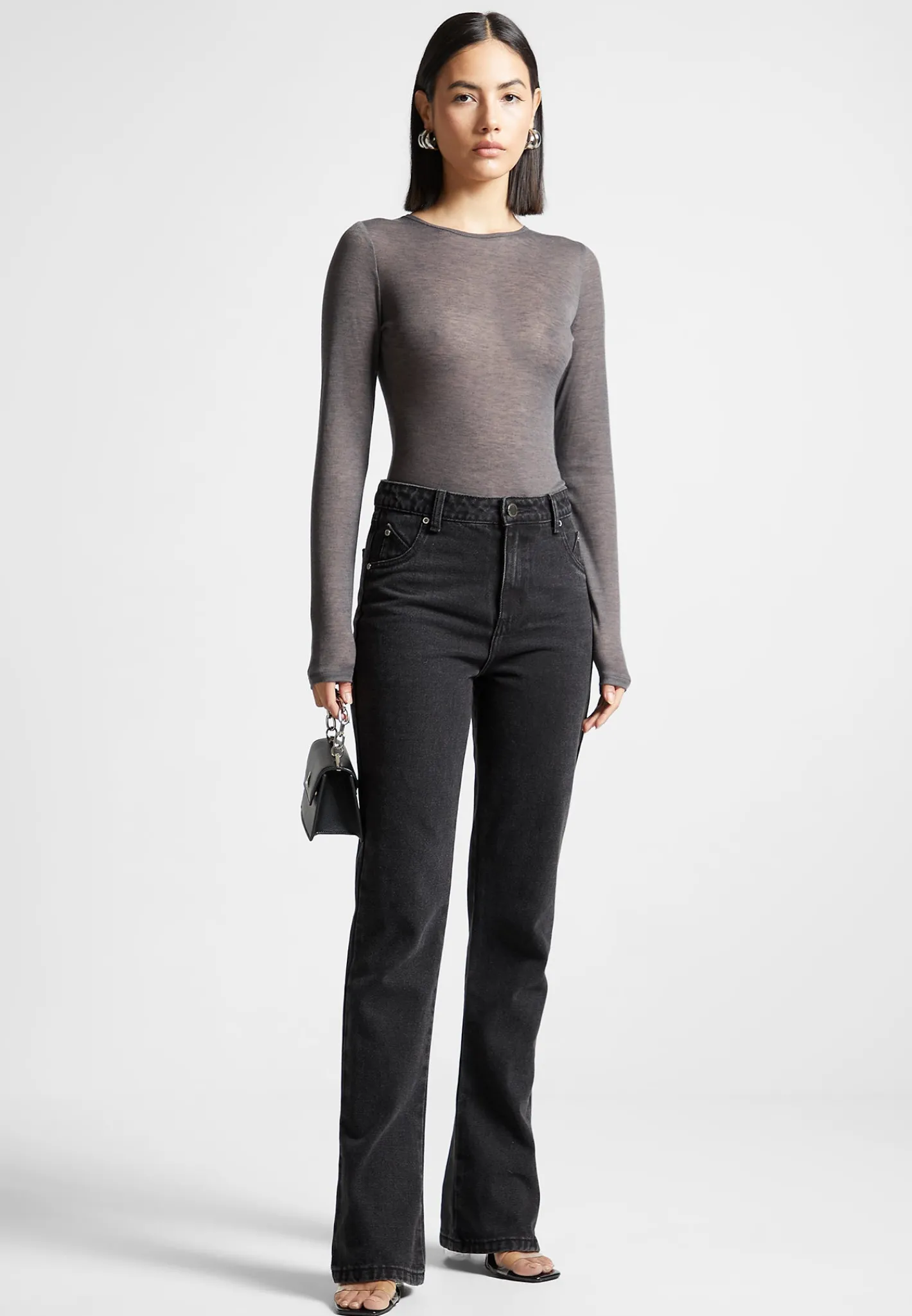 Éternelle Sheer Long Sleeve Bodysuit -^Manière De Voir Hot
