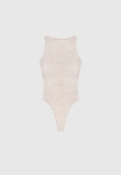 Éternelle Sheer Racer Neck Bodysuit -^Manière De Voir Discount
