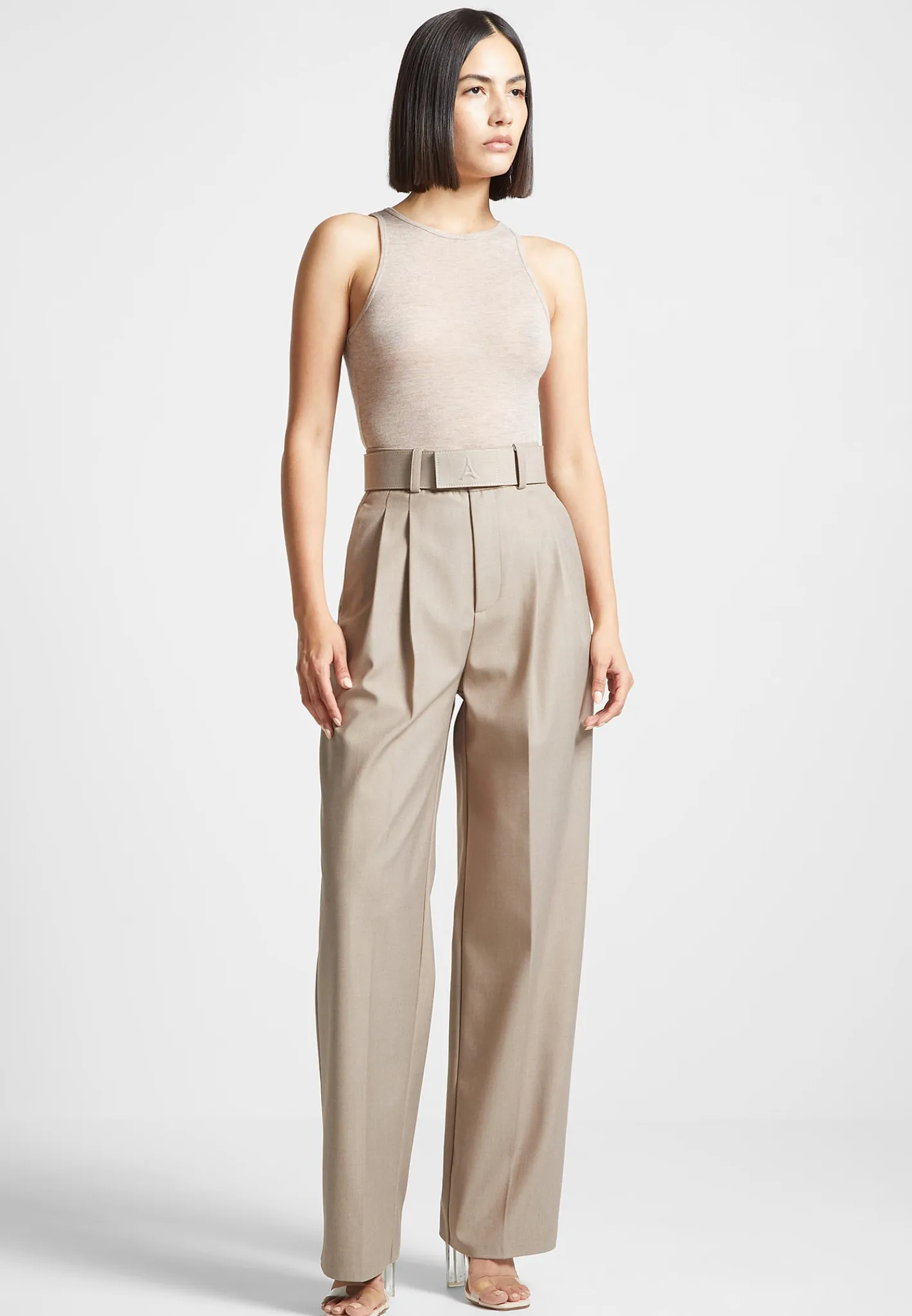 Éternelle Sheer Racer Neck Bodysuit -^Manière De Voir Discount