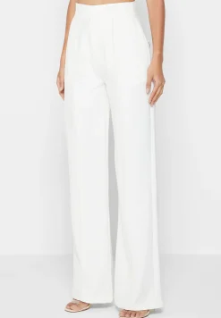 Trousers with Vegan Leather Pintuck -^Manière De Voir Discount