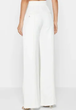 Trousers with Vegan Leather Pintuck -^Manière De Voir Discount