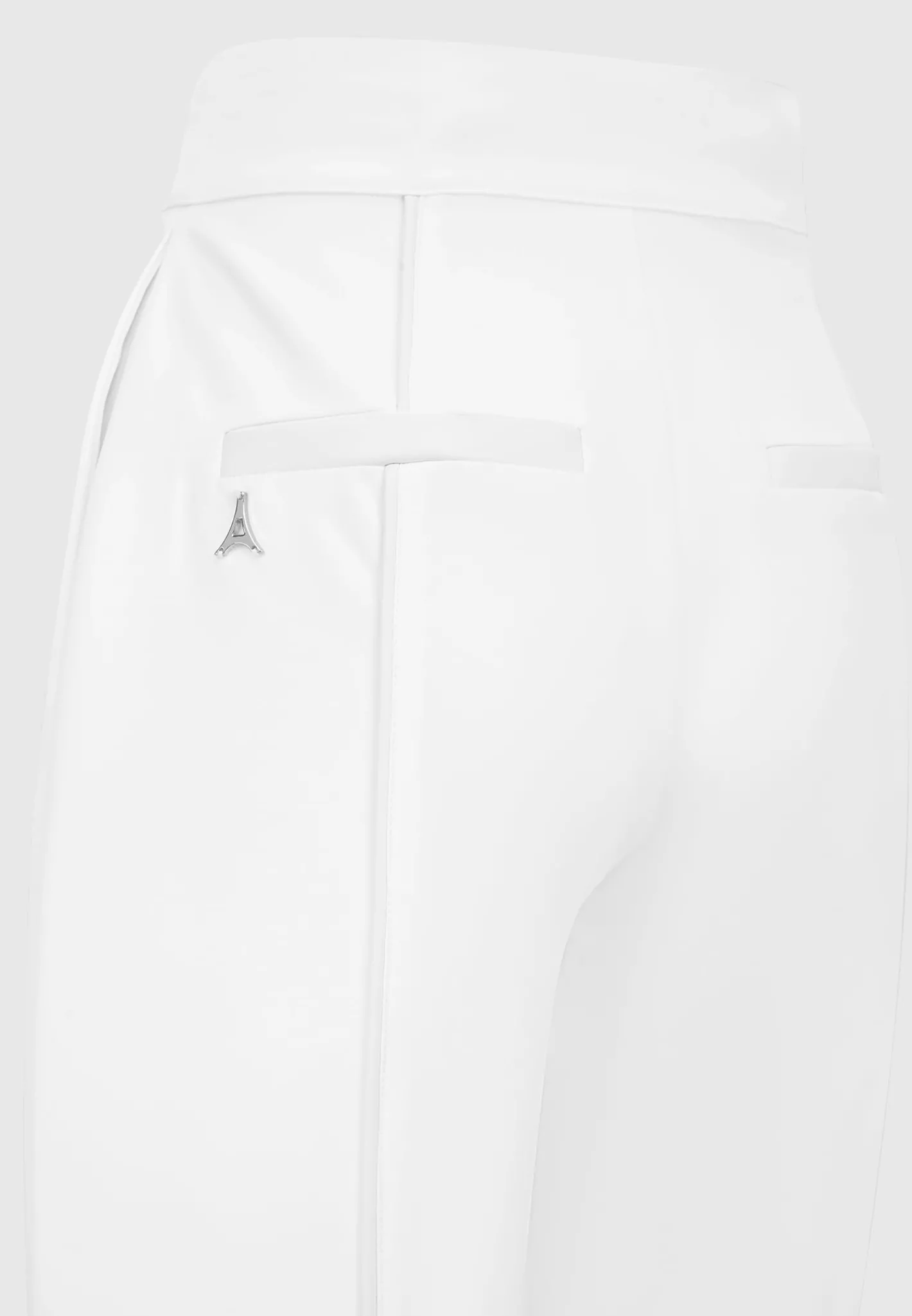 Trousers with Vegan Leather Pintuck -^Manière De Voir Discount