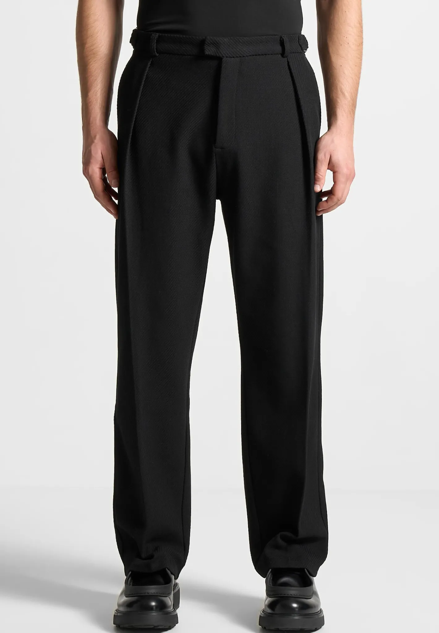 Twill Regular Trousers with Pleat -^Manière De Voir Best