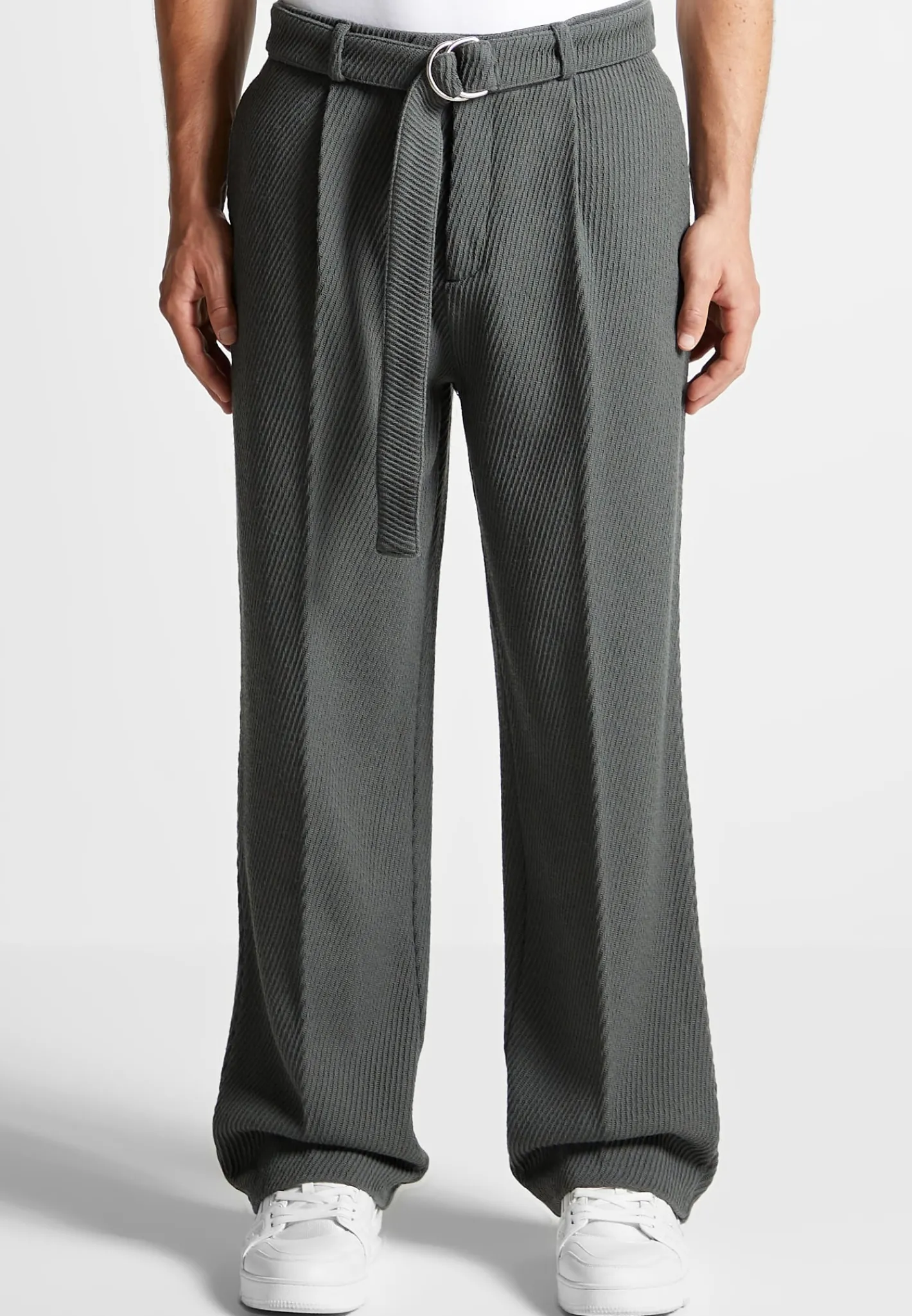Twill Trousers With Belt -^Manière De Voir Discount